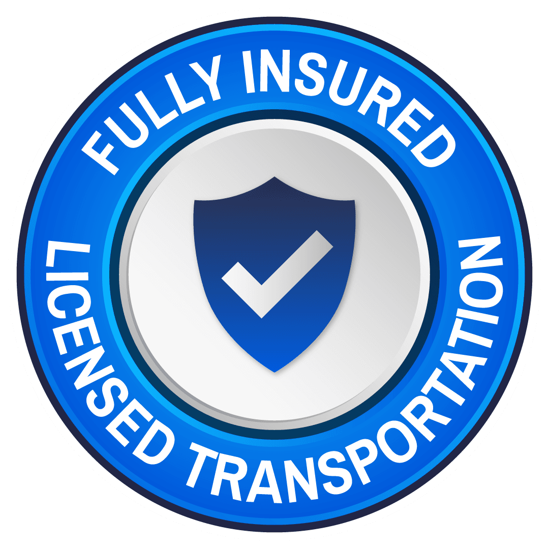 Fully insured, licensed transportation